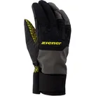 Ziener Winterhandschuhe Garim AS® Glove Ski Alpine (winddicht, wasserdicht) schwarz/grau/gelb Herren - 1 Paar