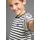 KangaROOS T-Shirt "Ringelshirt mit kleiner Stickerei", Jungen, Gr. 164/170, weiß, schwarz geringelt, Single Jersey, Obermaterial: 95% Baumwolle, 5% Elasthan, bestickt, geringelt, gestreift, Basic, Basic, Rundhals, Shirts T-Shirt, garngefärbter Ringel