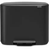 Brabantia Bo Treteimer schwarz, 11 + 23 L