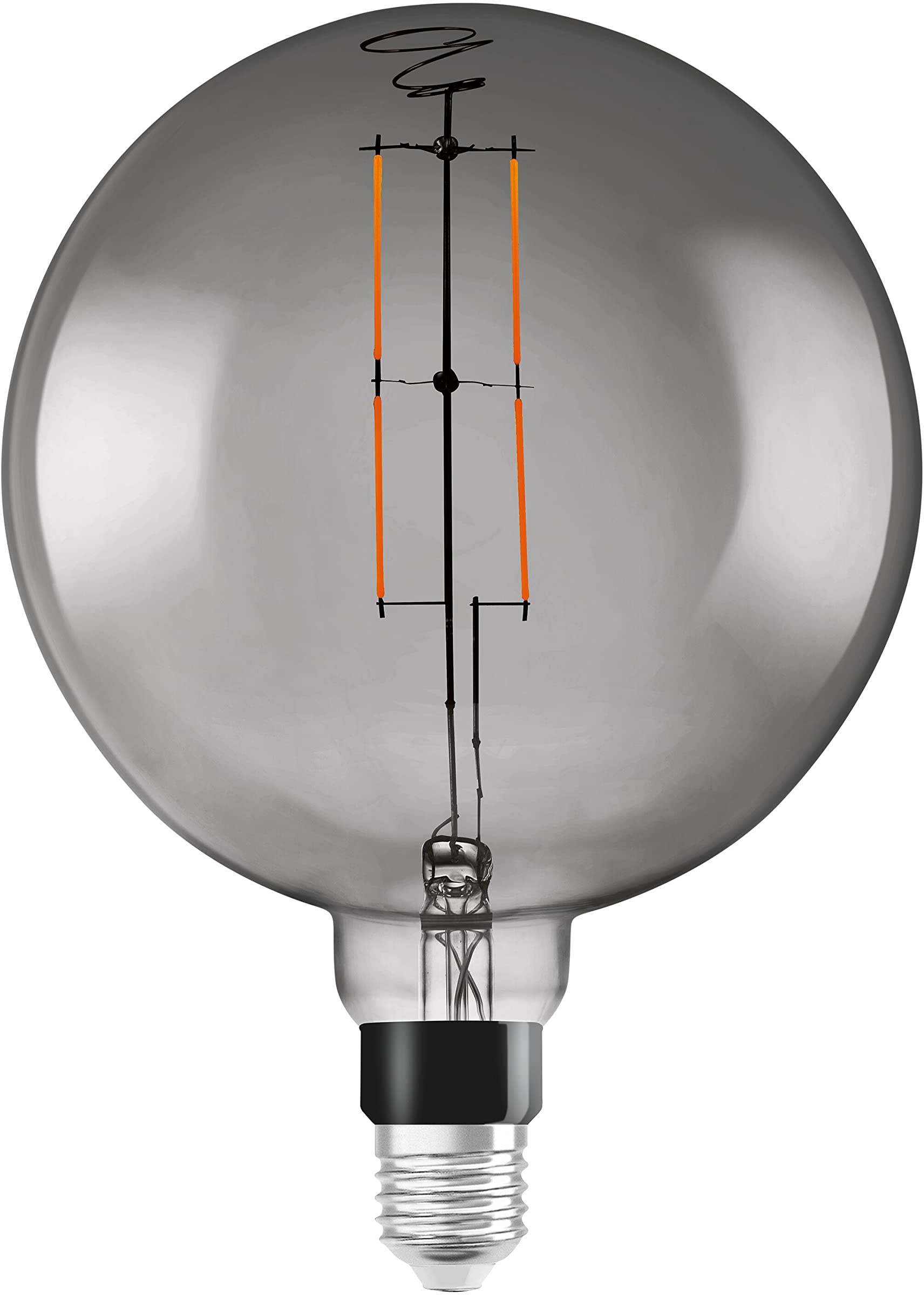 Ledvance Smart+ E27 Globe Classic Fadenlampe Smoke 6W 430lm - 825 Extra Warmweiß | Dimmbar - Ersatz für 40W