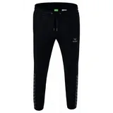 Erima Essential Team Sweathose Schwarz/Slate Grey M