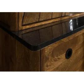 Massivmoebel24 Buffet Mango 80 x 45 x 180 cm braun geölt