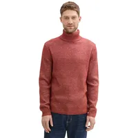 Tom Tailor Rollkragenpullover, mit Rollkragen TOM TAILOR dark burgundy red white core