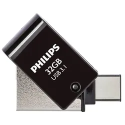 Philips 2 in 1 OTG          32GB USB 3.1 + USB C Midnight Black