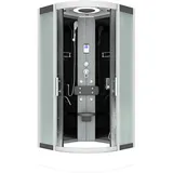 AcquaVapore Komplettdusche Duschkabine Fertigdusche Dusche D58-53M0-EC 90x90 cm mit 2K Scheiben Versiegelung