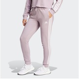 Adidas Sportswear Sporthose ESSENTIALS 3STREIFEN FRENCH TERRY CUFFED HOSE (1-tlg) lila S