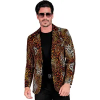 W WIDMANN MILANO Party Fashion - Party Jackett für Herren, 80er Jahre Kostüm Outfit für Karneval, Festival und Party