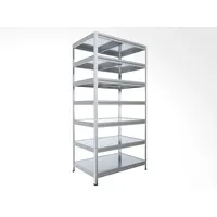 Kellerregal Biedrax 45 x 60 x 210 cm, Verzinkt, 7 Stahlböden, Fachlast 150 kg pro Fachboden