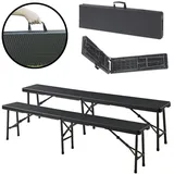 [en.casa] Mark 180 x 25 x 43 cm Schwarz