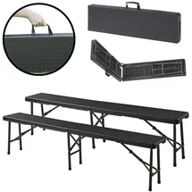[en.casa] Mark 180 x 25 x 43 cm Schwarz