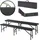 [en.casa] Mark 180 x 25 x 43 cm Schwarz