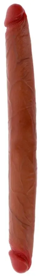 GET REAL - DOPPELENDES SILIKON-DILDO KARAMELL 40 CM