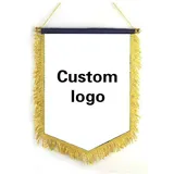 Benutzerdefinierte Flaggen-Banner, individuelles Logo, quadratisch, Fußball-Team-Flagge, personalisierter Bild-Text, Austauschflagge, Wimpel zum Aufhängen (B, 30 x 40 cm)