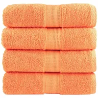 VidaXL Premium-Gästetücher solund 4 Stk. Orange 30x50 cm 600