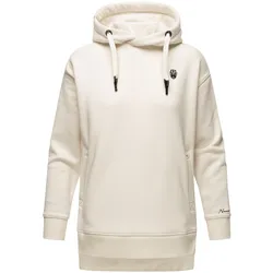 NAVAHOO Damen Kapuzensweatshirt Kuscheliger Hoodie mit Oversize Look Silberengelchen