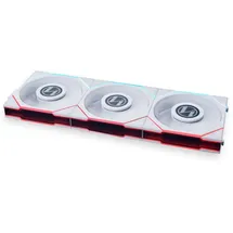 Lian Li UNI FAN TL LCD 120 RGB, Weiß LED-Steuerung, 120mm, 3er-Pack (12TLLCD3W)