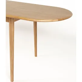 ZUIVER Twist 185/240 x 76 x 90 cm oval Eiche beige