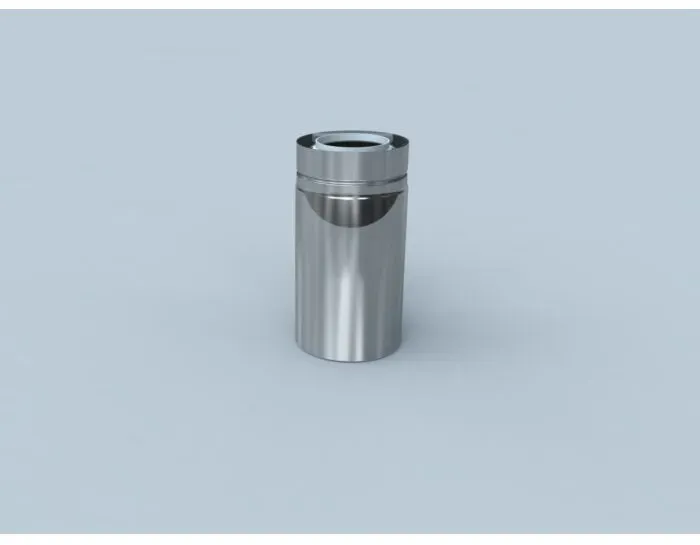 Bertrams Polyline LAS Rohr 42RL1000-A60 1000 mm, DN 60/100, außen, Edelstahl