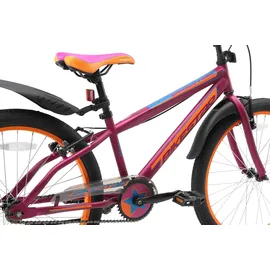 Bikestar Kinderfahrrad Urban Jungle Kinderrad | Berry Orange - Rot