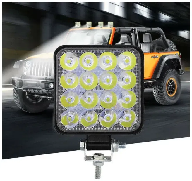 48W Flutlicht (FLOOD) LED 12V/24V – LED-/Halogen-Scheinwerfer, Projektor, Rücklicht, Diodenlampe