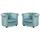 vente-unique Sessel Chesterfield Samt 82 x 72 x 78 cm Hellblau