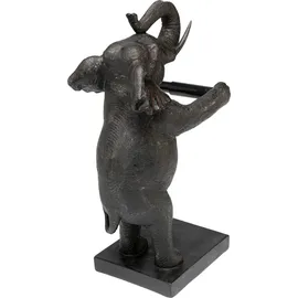 Kare Design Toilettenpapierhalter Elefant 42x22x16,8cm, aus Polyresin schwarz
