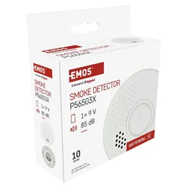 EMOS Rauchmelder Weiß inkl. 9V Batterie