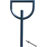 Baumarktplus Fahrradanlehnbügel 118 x 56 cm Stahl Ø 60 mm zum Einbetonieren Fahrradständer Parker in Anthrazit Typ d