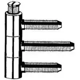 Simonswerk Einbohrband BAKA C 1-15 WF 3-tlg. topzink 60kg DIN L/R Holztüren