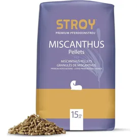 STROY Miscanthus Pellets Einstreu 15kg x 65 Sack 975kg Palette