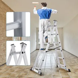 MAXCRAFT Mobile Aluminium Arbeitsbühne / Multifunktionsgerüst