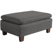 58 aufm Kessel Polsterhocker Kaylil Flachgewebe 58 x 0 x 0 cm Anthrazit