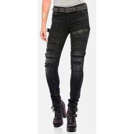 Cipo & Baxx WD383 Skinny Fit Schwarz 27