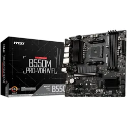 MSI B550M PRO-VDH WIFI - Motherboard - micro ATX - Socket AM4 - AMD B550 Chipsat