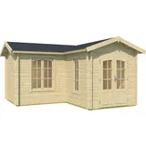 Lasita Maja Portsmouth 4,00 x 4,00 m natur