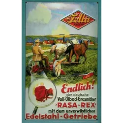 Blechschild Fella „Endlich!“