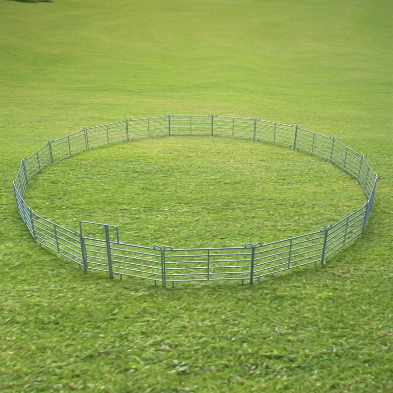 VOSS.farming Roundpen Ø 17m, Longierzirkel XXL, Weidepanel-Set