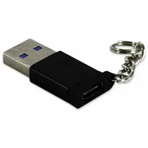 Inter-Tech USB-C auf USB-A Adapter Schwarz