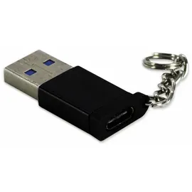 Inter-Tech USB-C auf USB-A Adapter Schwarz