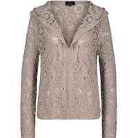 Monari Strickjacke mit Kapuze, Offwhite, 40