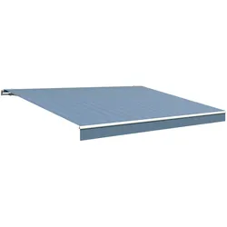 Gelenkarmmarkise WISMAR "Classic", blau, B:400cm H:25cm, Polyacryl, Markisen