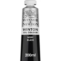 WINSOR & NEWTON Winton Ölfarbe 200 ml Elfenbeinschwarz