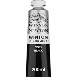 WINSOR & NEWTON Winton Ölfarbe 200 ml Elfenbeinschwarz