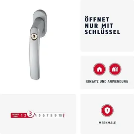 ABUS FG200 SB, gleichschl. DR, 7/28-44, silber