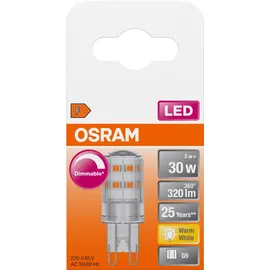 Osram LED PIN G9 3 W klar,