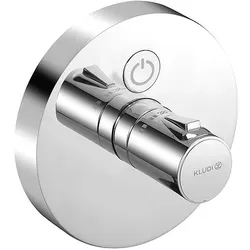 Unterputz-Thermostat Kludi Push, 1 Verbraucher, rund, chrom - 389020538