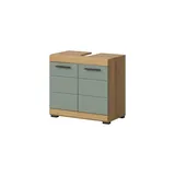 Waschbeckenunterschrank   ¦ grün ¦ Maße (cm): B: 60 H: 56
