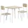 Homcom Esstischgruppe 3-tlg. beige