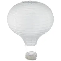 Rayher Papierlampion Heißluftballon 30 cm Ø Weiß