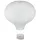 Rayher Papierlampion Heißluftballon 30 cm Ø Weiß